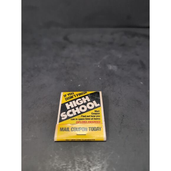 American School‎ High School Diploma, Match Box, Matchbook Collectible, Vintage - Picture 1 of 6